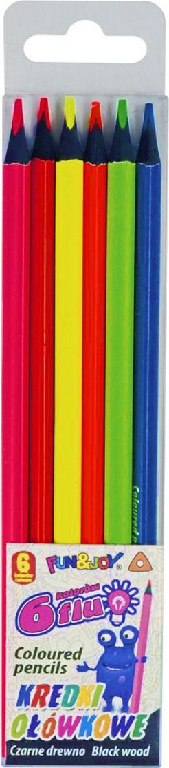 Titanum Fluo Бојни Моливи, 6 Бои