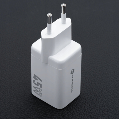 Karikues muri Forcell Power Adapter, 45W, 2x USB C PD QC 4.0, i bardhë