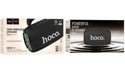 Пренослив звучник Hoco HC25 Radiant, Bluetooth 5.2, 2x10W, црн