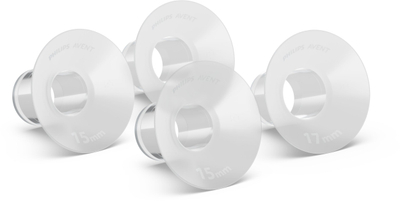 Jastëk për thithka Philips Avent Hands Free Premium Plus SCF554/11, 15mm dhe 17mm, set 4 copë