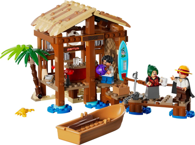 Set ndërtimi LEGO Creator Beach Bar, 299 pjesë, me varkë dhe minifigura, shumëngjyrësh