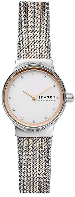 Orë dore për femra Skagen Freja SKW2699, e bardhë