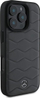 Këllëf telefoni Mercedes MB Waves Leather për iPhone 16 Pro Max 6.9", lëkurë, gri e errët