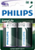 Батерии Philips LongLife D R20, 1.5V, пакување 2 парчиња
