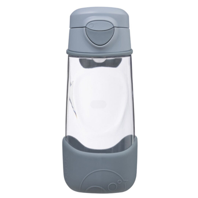 Shishe sportive b.box Tritan, 450ml, me pipë silikoni, gri