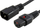 Kabllo rryme MicroConnect IEC LOCK C13 në C14, 1.5m, 10A 250V, e zezë