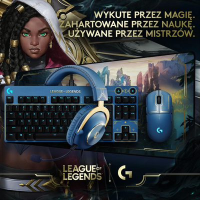 Kufje LOgitech G Pro X League of Legends, të kaltra