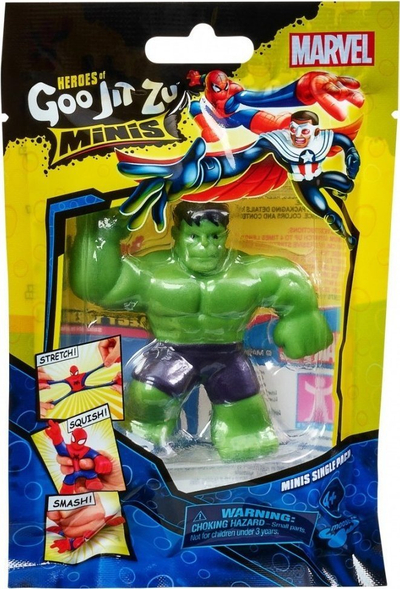Figurinë lodër Marvel Heroes of Goo Jit Zu Minis, 6 cm, shtrirëse, shumëngjyrëshe