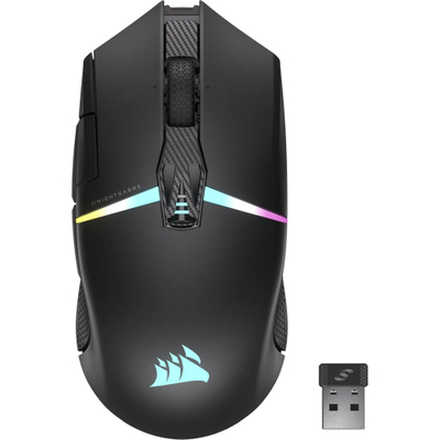 Maus lojrash Corsair CH-931B011-EU, 26000 DPI, Wireless + Bluetooth, i zi