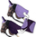 Batanije Foster Hobby Horse, poliestër, e rregullueshme, heather dhe plum