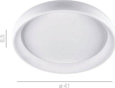 Plafon tavani Netlighting ITL5, LED 32W 1760lm, 41cm, e bardhë ngrohtë