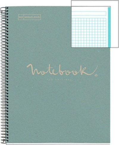 Fletore MIQUELRIUS NB-1 Emotions A4, 80 fletë, e kaltër