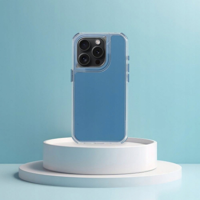 Kapak telefoni Matrix për iPhone 15, i tejdukshëm, blu