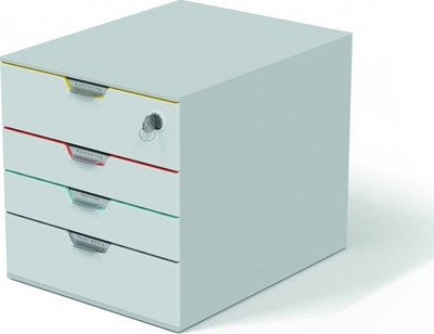 Njesi me sirtarë Durable VARICOLOR MIX SAFE, 4 sirtarë, plastikë, shumëngjyrëshe