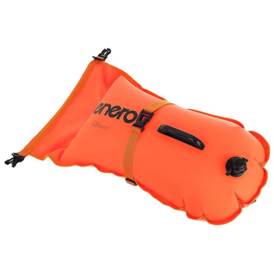 Bojë noti me ajër Enero Safety Buoy Dry Pocket, 72x36 cm, xhep që s’e merr uji, portokalli