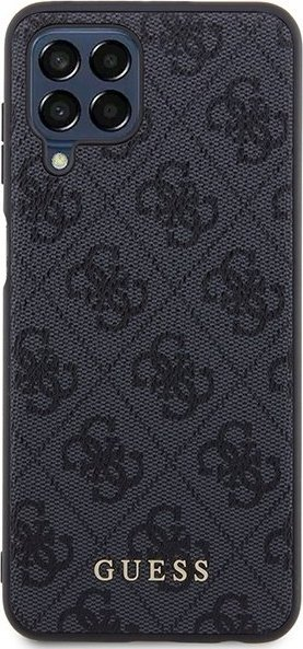 Mbulesë telefoni Guess GUHCSM33G4GFGR për Samsung Galaxy M33 5G, koleksioni 4G Metal Logo, e zezë