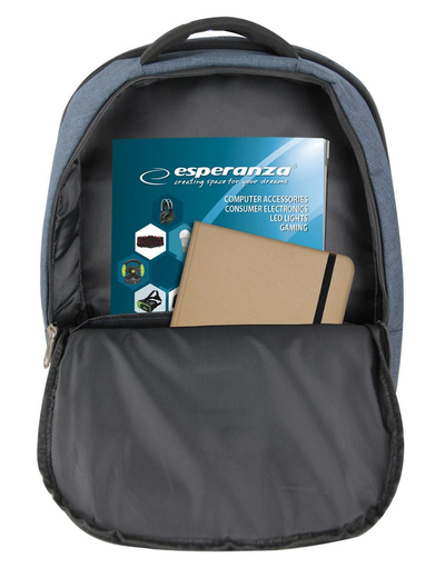 Çantë laptopi Esperanza ET196 Classic TARANTO, 15.6", gri