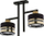 Llambë tavanore Sigma Lighting PRO 2 32149, 2 pika drite, E27, e zezë ari