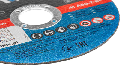 Disk prerës për metal Graphite 55H577, 115x1.0x22.2 mm, set 10 copë, i zi