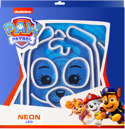 Lampë dekorative Spin Master NEON LED Paw Patrol Skye, USB, me bazë, shumëngjyrëshe
