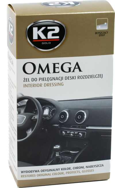 Set pastrues sintetik për vetura K2 G410 OMEGA, 500 ml, me sfungjer mikrofibër, për sipërfaqe të lëmuara