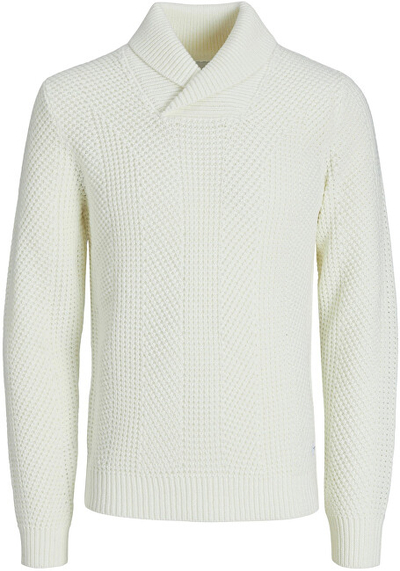 Triko Jack&Jones JJSTANDFORD Regular Fit 12236287 Cloud Dancer