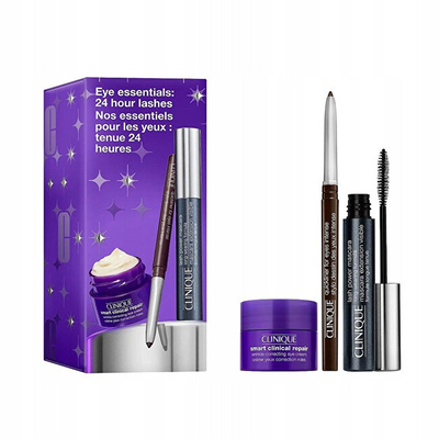 Set dhuratë për femra Clinique, Maskarë për Sy 6 ml + Krem kundër Rrudhave 5 ml + laps për sy 0.14 g
