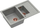 Lavaman graniti Quadron MORGAN 156, 780mm x 500mm, i hirtë metalik