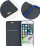 Kabull telefon LUNA Book Gold për iPhone 7 8 SE, kapak me qëndrues, blu navy