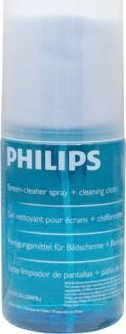 Set për pastru ekranin Philips SVC1116B, solucion me spruco, leckë mikrofibër, blu