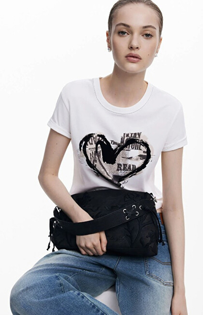 Çantë për femra Desigual Romeo Floral Total Bl, e zezë