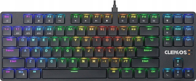 Tastierë mekanike Defender Cleikos GK-135, RGB, pa tela, e zezë