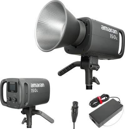 Dritë LED Aputure 150c, version EU, gri