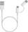 Kabllo USB Xiaomi SJV4082TY, 2 në 1 Micro USB Type C, 1m, e bardhë