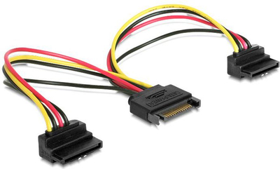 Kabllo DeLOCK 60128, splitter furnizimi SATA 15 PIN, 15 cm, shumëngjyrëshe