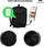 Çantë shpine Peterson Spacious, 24L, me port USB, e zezë