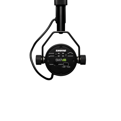 Mikrofon dinamik Shure SM7dB, me preamp të integruar, cardioid, i zi