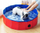 Pishinë rreth për qen Round Pool, 80x30cm, plastike e fortë, e kuqe