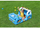 Makine lodër fryrëse Bestway Fisher Price 93577, me topa, 1.17m x 76cm x 61cm, blu
