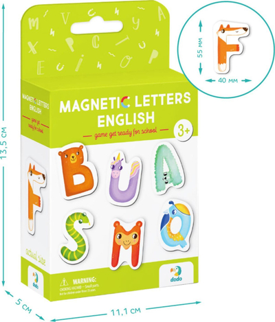 Shkronja magnetike Dodo, edukative, shumëngjyrëshe