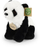 Lodër pelushi Rappa Plush panda ulur, 23 cm, ECO, bardh e zezë