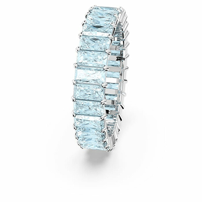 Unazë për femra Swarovski, e argjendtë/kaltër