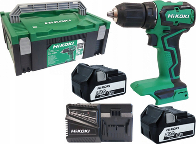 Set veglash pa kabllo Hikoki DS18DD G18DBBAL, 18V, 6 bateri Li Ion, jeshile me të zezë