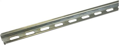 Shinë DIN e shpuar Wago 210-111, 15x5.5mm, gjatësi 2m, çelik i galvanizuar