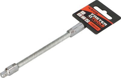 Zgjatim fleksibël për çelësa Faster Tools Flexible Extension 1/4, 150 mm, çelik chrome vanadium