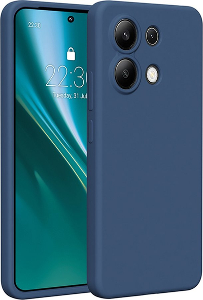 Mbështjellës Etteri Silicone Case, Redmi Note 13 4G, i kaltër i errët