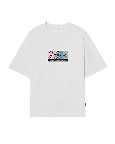Bluzë për meshkuj Jack&Jones, e bardhë