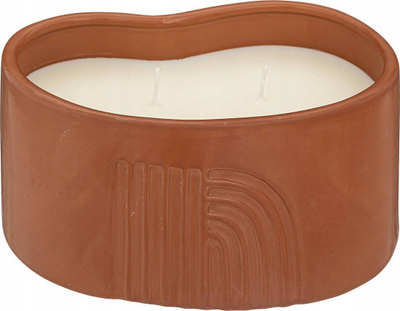 Kandël qeramike Atmosphera, aromë vanilje, 2 fitila, 1200g