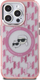 Maskë telefoni Karl Lagerfeld IML Monogram Karl &amp; Choupette MagSafe, për iPhone 15 Pro 6.1", rozë
