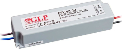 Furnizues energjie LED Global Leader Power GLP, 24V DC, 60W, IP67